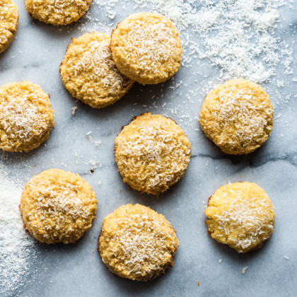 Buttery Coconut Cloud Cookies