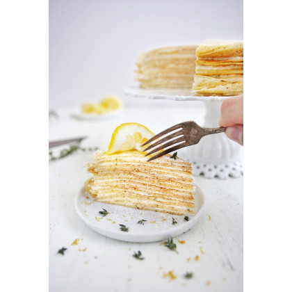 Lemon-Thyme Crepe Cake