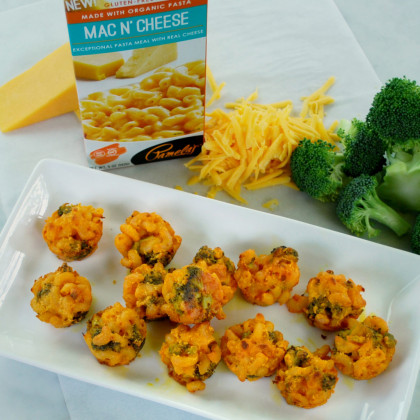 Broccoli and Cheddar Mac N' Cheese Bites