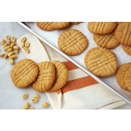 Slice & Bake Crispy Peanut Butter Cookies