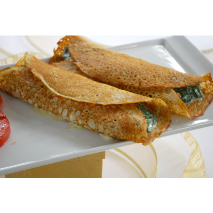 Spinach and Cheese Crepes